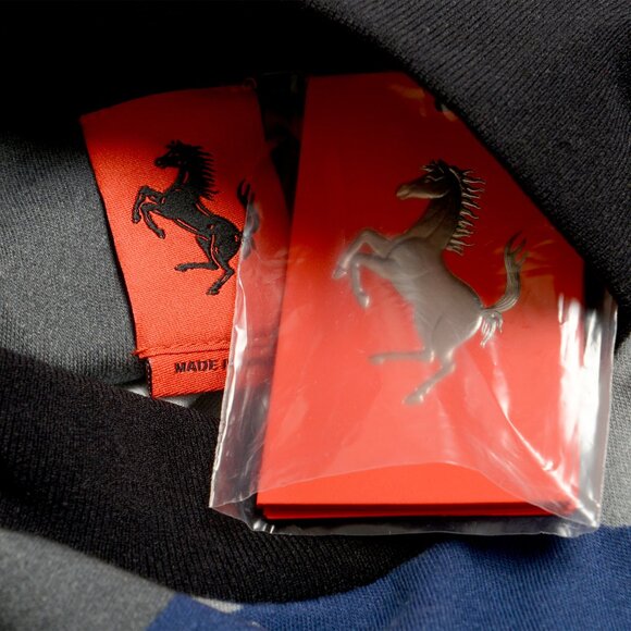 Scuderia Ferrari Women's "Camouflage Print" Short Sleeve Cropped Top T-Shirt - Picture 6 of 6